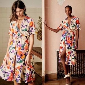 Sézane Dauphie silk dress - BNWT